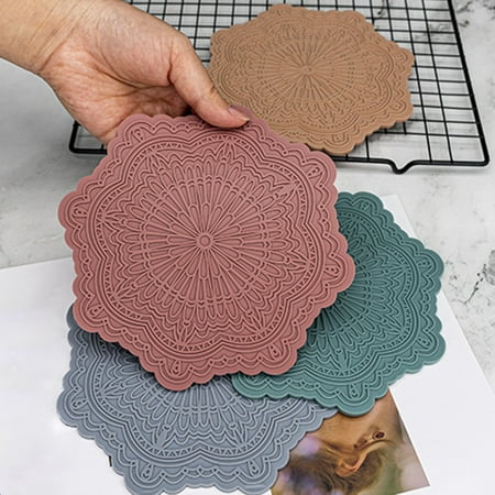 Yesbay Cup Coaster Food Grade Waterproof Silicone Heat Insulation Thickened Table Protective Pad Kitchen Supplies Dusty Pink
Yesbay Cup Coaster Food Grade Waterproof Silicone Heat Insulation Thickened Table Protective Pad Kitchen Supplies Dusty Pink