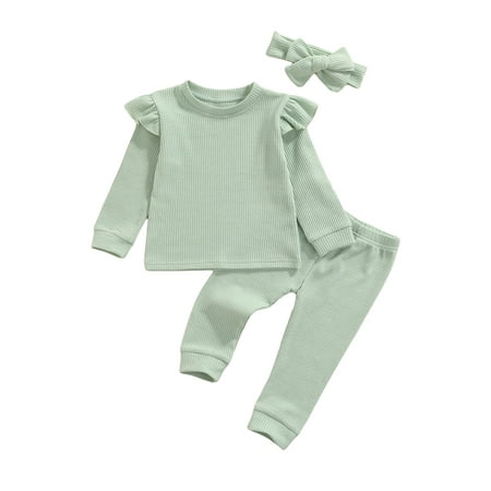 Yinyinxull Infant Toddler Baby Girl Long Sleeve T shirt Tops Pants Headband Outfits Autumn Spring Clothes Green 3-4 Years
Yinyinxull Infant Toddler Baby Girl Long Sleeve T shirt Tops Pants Headband Outfits Autumn Spring Clothes Green 3-4 Years