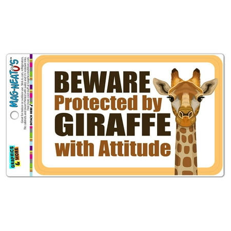Beware Protected by Giraffe with Attitude MAG-NEATO S(TM) Automotive Car Refrigerator Locker Vinyl Magnet
Beware Protected by Giraffe with Attitude MAG-NEATO S(TM) Automotive Car Refrigerator Locker Vinyl Magnet