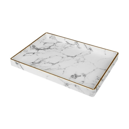 Storage Organizer Elegant Marble Pattern Serving Tray PU Leather Rectangular
Storage Organizer Elegant Marble Pattern Serving Tray PU Leather Rectangular