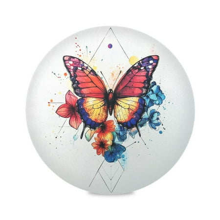 Round Plate Mat 15.4x15.4 Inchesx1 Placemat Table Mat Kitchen Mat Coffee Mat Fabric Thick Strong Wear-Resistant Heat Resistance Color Art Cool Butterfly 
Round Plate Mat 15.4x15.4 Inchesx1 Placemat Table Mat Kitchen Mat Coffee Mat Fabric Thick Strong Wear-Resistant Heat Resistance Color Art Cool Butterfly
