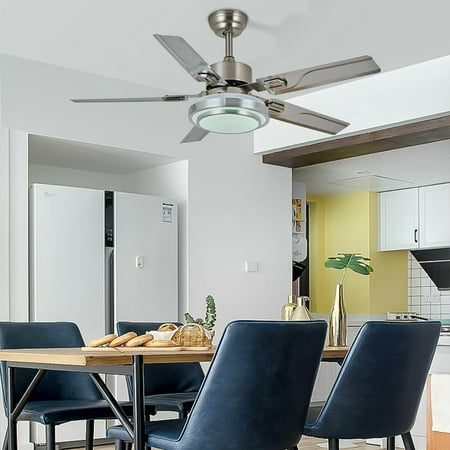 52 Ceiling Fan Light Kit 3 Colors Modern Indoor Chandelier W/5 Reversible Blades Remote Control
52 Ceiling Fan Light Kit 3 Colors Modern Indoor Chandelier W/5 Reversible Blades Remote Control