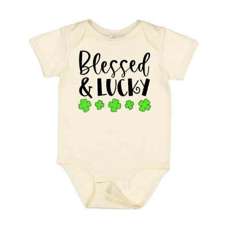Inktastic Blessed and Lucky 4 Leaf Clovers St. Patrick s Day Gift Baby Boy or Baby Girl Bodysuit
Inktastic Blessed and Lucky 4 Leaf Clovers St. Patrick s Day Gift Baby Boy or Baby Girl Bodysuit