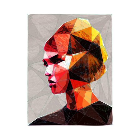 Pouting Girl With Hair Clip Print Wall Art By Enrico Varrasso