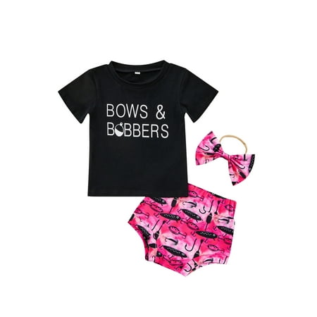 Frobukio Newborn Baby Girls Short Sleeve Letter Print T-Shirt Tops + Fish Shorts + Headband 3Pcs Summer Outfits Rose Red 12-18 Months
Frobukio Newborn Baby Girls Short Sleeve Letter Print T-Shirt Tops + Fish Shorts + Headband 3Pcs Summer Outfits Rose Red 12-18 Months