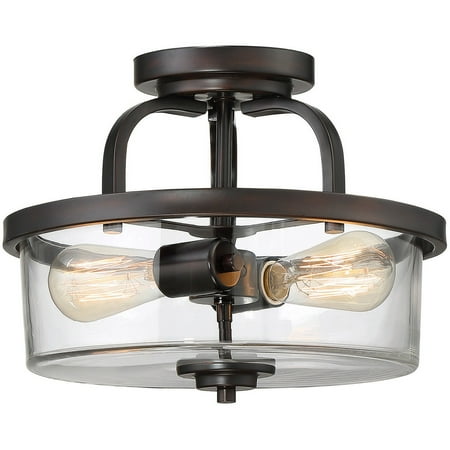 Semi Flush 2 Light With English Bronze Finish Incandescent Bulbs 13 inch 200 Watts
Semi Flush 2 Light With English Bronze Finish Incandescent Bulbs 13 inch 200 Watts