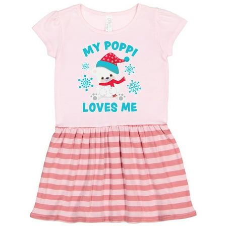 Inktastic Polar Bear My Poppi Loves Me in Santa Hat with Snowflakes Gift Toddler Girl Dress
Inktastic Polar Bear My Poppi Loves Me in Santa Hat with Snowflakes Gift Toddler Girl Dress
