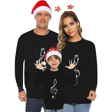 Christmas Pajamas for Family Black Family Pjs Matching Sets Children Parent Child Outfit Santa Merry Printed Long Sleeved Pullover Casual Round Neck Sweatshirt
Christmas Pajamas for Family Black Family Pjs Matching Sets Children Parent Child Outfit Santa Merry Printed Long Sleeved Pullover Casual Round Neck Sweatshirt