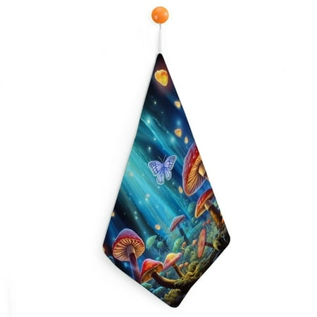 Sheronv Mushrooms Butterflies Quick Dry Hand Towels 11.8x11.8in Ultra-Fine Fiber Kitchen Bathroom Set of 2 4pcs
Sheronv Mushrooms Butterflies Quick Dry Hand Towels 11.8x11.8in Ultra-Fine Fiber Kitchen Bathroom Set of 2 4pcs