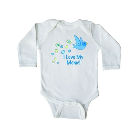Inktastic I Love My Meme! Gift Baby Boy Long Sleeve Bodysuit