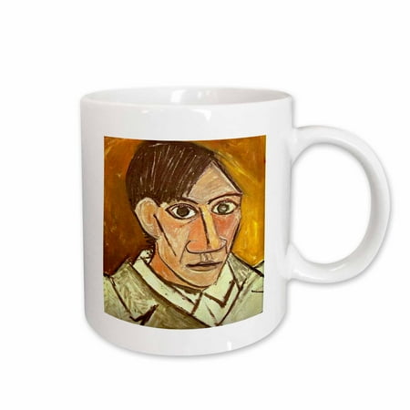 3dRose Self Portrait By Picasso Ceramic Mug 15-ounce