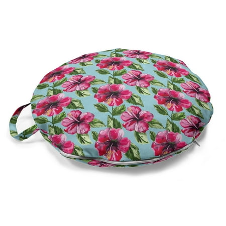 Watercolor Round Floor Cushion with Handle Close up Painting of Hibiscus and Leaves Decorative Pillow for Living Room & Dorms 18 Round Hot Pink Eggplant by Ambesonne
Watercolor Round Floor Cushion with Handle Close up Painting of Hibiscus and Leaves Decorative Pillow for Living Room & Dorms 18 Round Hot Pink Eggplant by Ambesonne