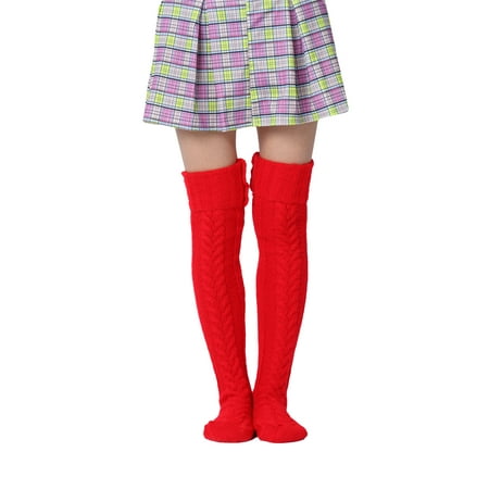 Women Thigh High Woolen Socks Knitted Over the Knee Socks Long Knee High SocksWinter Warm Casual Long Leggings
Women Thigh High Woolen Socks Knitted Over the Knee Socks Long Knee High SocksWinter Warm Casual Long Leggings