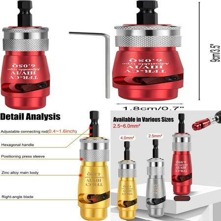Versatile Professional Heavy Duty Adjustable Electrical Wire Stripping Tool - Multifunctional Wire Stripper for Easy Cutting Stripping Crimping - Ideal for Professionals in Various In
Versatile Professional Heavy Duty Adjustable Electrical Wire Stripping Tool - Multifunctional Wire Stripper for Easy Cutting Stripping Crimping - Ideal for Professionals in Various In