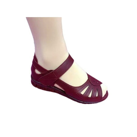 Sanviglor Ladies Shoes Open Toe Flat Sandals Summer Walking Sandal Outdoor Lightweight Non-Slip Casual Shoe Comfort Breathable Wine Red 7.5
Sanviglor Ladies Shoes Open Toe Flat Sandals Summer Walking Sandal Outdoor Lightweight Non-Slip Casual Shoe Comfort Breathable Wine Red 7.5