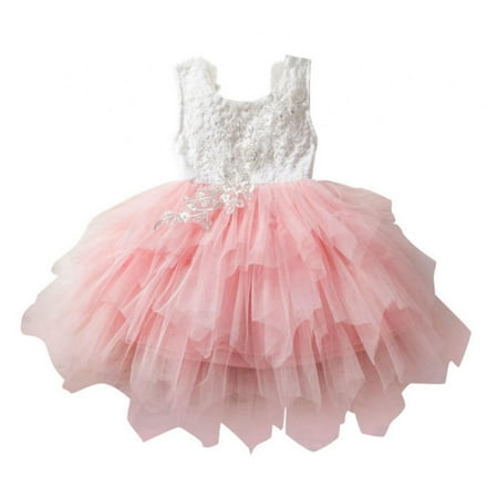 URMAGIC Little Girl Lace Flower Tutu Dress Backless Princess Wedding Bridesmaid Formal 1-5 Years
URMAGIC Little Girl Lace Flower Tutu Dress Backless Princess Wedding Bridesmaid Formal 1-5 Years