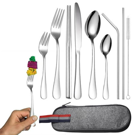 Fovolat Travel Silverware Set Reusable Stainless Steel Travel Silverware Set Stainless Steel Reusable Utensils Set Easy To Clean Dishwasher Safe For Lunch Box Camping School Picnic. stylish
Fovolat Travel Silverware Set Reusable Stainless Steel Travel Silverware Set Stainless Steel Reusable Utensils Set Easy To Clean Dishwasher Safe For Lunch Box Camping School Picnic. stylish