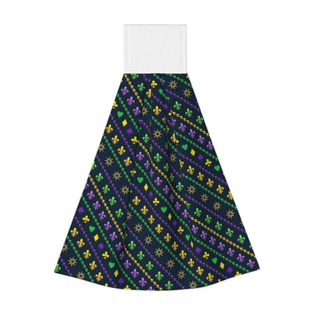 Zufioo Mardi Gras Strings of Beads Print Coral Fleece Velcro Hand Towel Hangable Absorbent Hand Towel Suitable for Kitchen Bathroom Household Items
Zufioo Mardi Gras Strings of Beads Print Coral Fleece Velcro Hand Towel Hangable Absorbent Hand Towel Suitable for Kitchen Bathroom Household Items