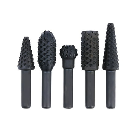 3 Sets 5pcs Woodworking Steel Rotary File Wood Carving Rasp Drill Bit Kit Rotating Embossed Grinding Head Power Tools black
3 Sets 5pcs Woodworking Steel Rotary File Wood Carving Rasp Drill Bit Kit Rotating Embossed Grinding Head Power Tools black