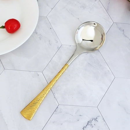 Ikohbadg Stainless Steel Spoon for Soup and Rice Yellow Household Stirring Spoon Set Ergonomic Western Style Soup Spoon
Ikohbadg Stainless Steel Spoon for Soup and Rice Yellow Household Stirring Spoon Set Ergonomic Western Style Soup Spoon