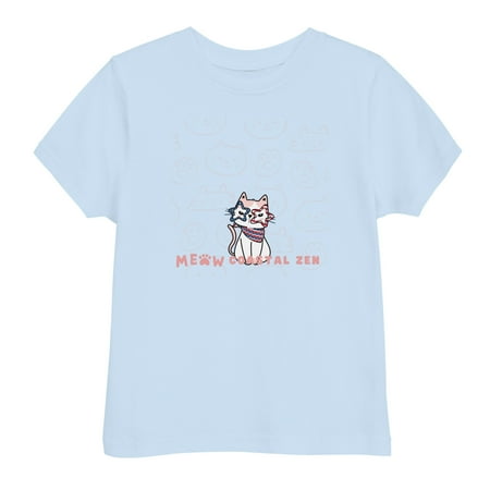 Gulf Coastal Zen Meow USA Kitty Toddler t-shirt