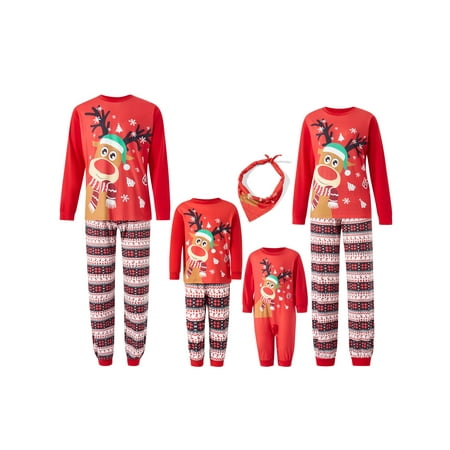 Family Matching Christmas Pajamas Sets Long Sleeve Elk Print Tops + Pants or Long Sleeve Jumpsuit Xmas Sleepwear
Family Matching Christmas Pajamas Sets Long Sleeve Elk Print Tops + Pants or Long Sleeve Jumpsuit Xmas Sleepwear