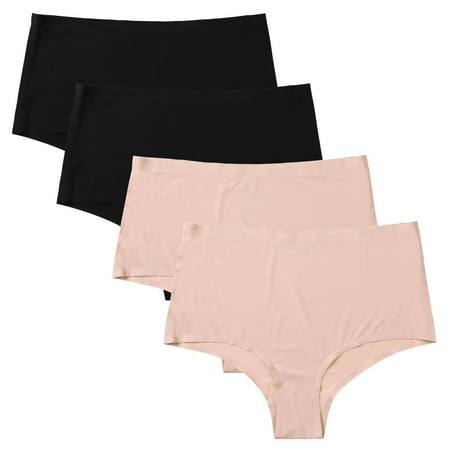 Charmo Womens Briefs Seamless Nylon Underwear High-Waist Panties Hipster Stretch 4 Pack
Charmo Womens Briefs Seamless Nylon Underwear High-Waist Panties Hipster Stretch 4 Pack