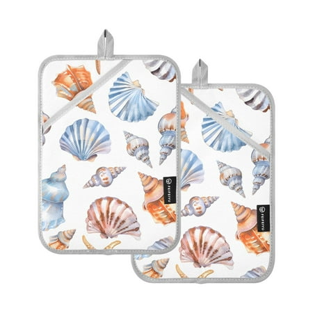 Beautiful Sea Shell Oven Mitts 2 Pcs Pot Holders Sets Heat Resistant for Kitchen Cooking Baking 7 x9.8
Beautiful Sea Shell Oven Mitts 2 Pcs Pot Holders Sets Heat Resistant for Kitchen Cooking Baking 7 x9.8