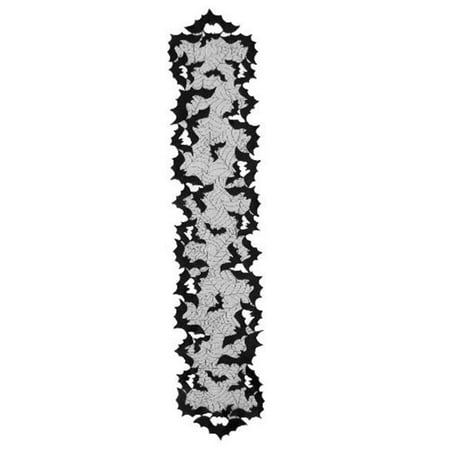 Going Batty 14 x 48 in. Runner Black