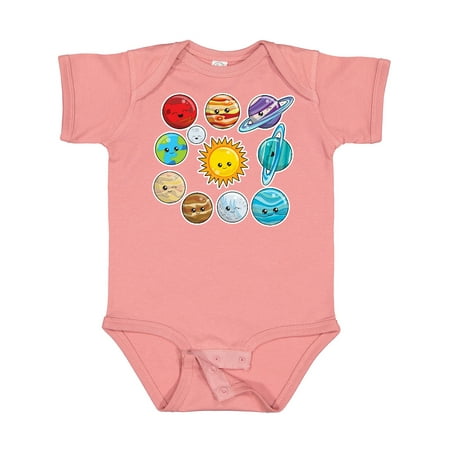 Inktastic Happy Sun Moon and Planets Gift Baby Boy or Baby Girl Bodysuit