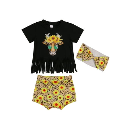 Sunisery 3Pcs Newborn Baby Girl Summer Clothes Short Sleeve Romper + Shorts + Headband Outfits
Sunisery 3Pcs Newborn Baby Girl Summer Clothes Short Sleeve Romper + Shorts + Headband Outfits