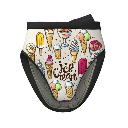 Pofeuu Ice Cream Print Thickened Mini Silicone Oven Mitts Heat Resistant Rubber Oven Mitt Gloves Finger Pinch Grips Pot Holder Silicone Potholder
Pofeuu Ice Cream Print Thickened Mini Silicone Oven Mitts Heat Resistant Rubber Oven Mitt Gloves Finger Pinch Grips Pot Holder Silicone Potholder