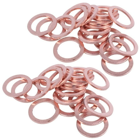 40 pcs 10mm x 14mm x 1mm copper washer seal seal