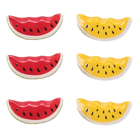 FRCOLOR 6pcs Watermelon Chopstick Holder Ceramic Chopstick Rest Creative Chopstick Rack
FRCOLOR 6pcs Watermelon Chopstick Holder Ceramic Chopstick Rest Creative Chopstick Rack