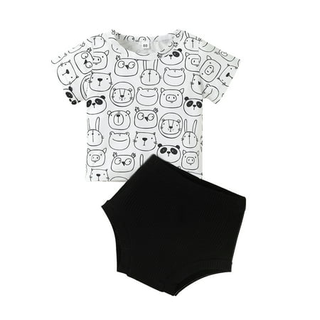 Calsunbaby Infant Baby 2Pcs Clothes Sets Cute Animal Printed Short Sleeve T-shirt with Solid Color Shorts Outfits
Calsunbaby Infant Baby 2Pcs Clothes Sets Cute Animal Printed Short Sleeve T-shirt with Solid Color Shorts Outfits