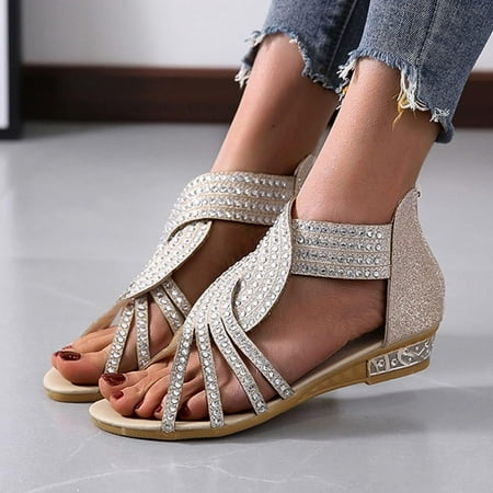 Pejock Summer Sandals Savings Clearance 2023! Women s Arch Support Sandals Orthotic Adjustable Flat Sandals Women Wedges Open Toe Breathable Sandals Zipper Casual Rhinestones Sandals
Pejock Summer Sandals Savings Clearance 2023! Women s Arch Support Sandals Orthotic Adjustable Flat Sandals Women Wedges Open Toe Breathable Sandals Zipper Casual Rhinestones Sandals