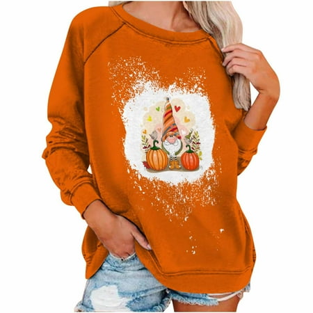 Mrat Boho Tops for Women Hoodless Sweatshirts Ladies Tops Thanksgiving Round Neck Sweater Loose Blouse Hoodless Sweatshirt Long Sleeve Maternity Shirts
Mrat Boho Tops for Women Hoodless Sweatshirts Ladies Tops Thanksgiving Round Neck Sweater Loose Blouse Hoodless Sweatshirt Long Sleeve Maternity Shirts