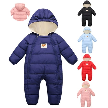 0-12M Infant Baby Winter Down Snowsuit Newborn Hooded Romper Padded Bodysuit with Warm Fleece Lining
0-12M Infant Baby Winter Down Snowsuit Newborn Hooded Romper Padded Bodysuit with Warm Fleece Lining