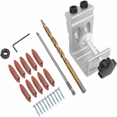 27-Piece Aluminum Pocket Hole Drill Kit Woodworking Oblique Hole Locator Woodworking Tools
27-Piece Aluminum Pocket Hole Drill Kit Woodworking Oblique Hole Locator Woodworking Tools