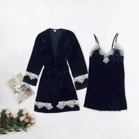 Lingerie for Women Dqueduo Nightgown Gold Velvet Pajamas Lace Nightdress Underwear Sleepwear Trousers Valentines Day Gifts on Clearance
Lingerie for Women Dqueduo Nightgown Gold Velvet Pajamas Lace Nightdress Underwear Sleepwear Trousers Valentines Day Gifts on Clearance