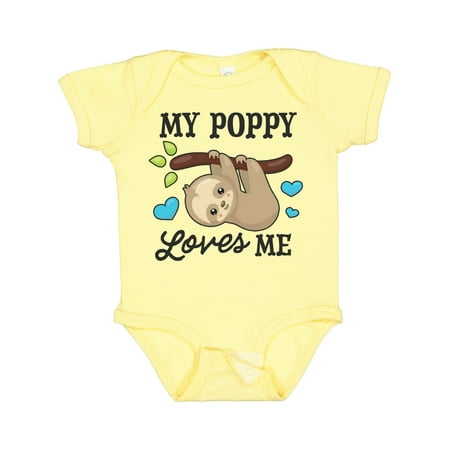 Inktastic My Poppy Loves Me with Sloth and Hearts Gift Baby Boy or Baby Girl Bodysuit 
Inktastic My Poppy Loves Me with Sloth and Hearts Gift Baby Boy or Baby Girl Bodysuit