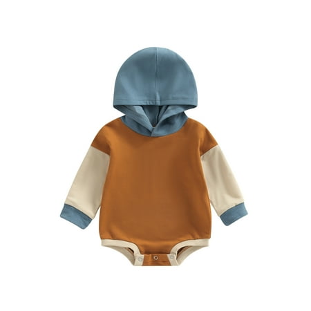 Bagilaanoe Newborn Baby Girl Boy Hooded Rompers Contrast Color Long Sleeve Bodysuits 6M 12M 18M 24M Infant Casual Short Jumpsuit
Bagilaanoe Newborn Baby Girl Boy Hooded Rompers Contrast Color Long Sleeve Bodysuits 6M 12M 18M 24M Infant Casual Short Jumpsuit