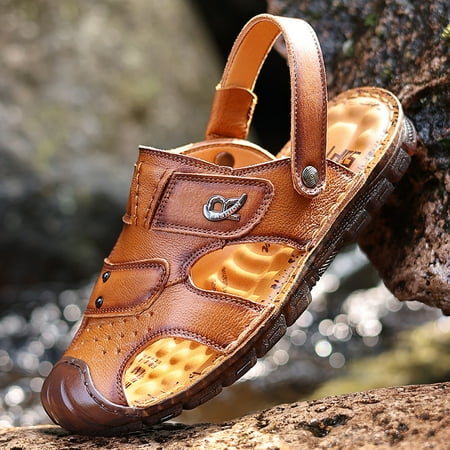 Men s Sandals Leather Open Toe Beach Sandal Outdoor Summer Sport Sandals A6
Men s Sandals Leather Open Toe Beach Sandal Outdoor Summer Sport Sandals A6