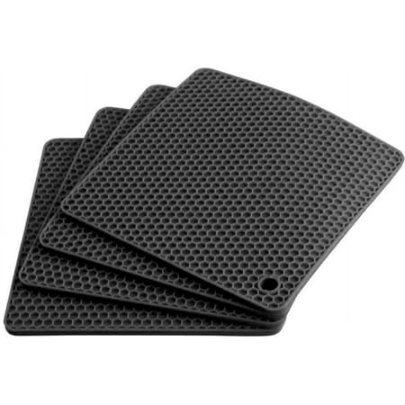 Silicone Trivets Mats Silicone Hot Mats Set Silicone Hot Pads Silicone Pot Mat for Countertop Trivet Pads Heat Resistant Table Placemats Square Small Drying Mats 4 Pack Black Trivets
Silicone Trivets Mats Silicone Hot Mats Set Silicone Hot Pads Silicone Pot Mat for Countertop Trivet Pads Heat Resistant Table Placemats Square Small Drying Mats 4 Pack Black Trivets