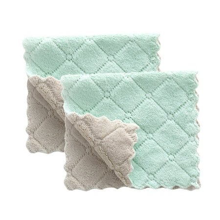 Tangnade Home DIY products handmade art 2Pcs Nonstick Oil Coral Velvet Hanging Hand Towels Kitchen Dishclout Green
Tangnade Home DIY products handmade art 2Pcs Nonstick Oil Coral Velvet Hanging Hand Towels Kitchen Dishclout Green