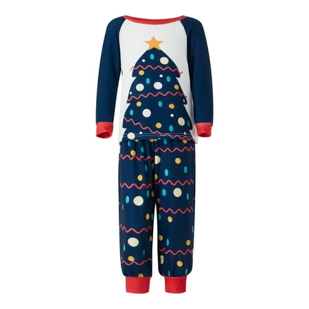 Eyicmarn Christmas Family Pajamas with Tree Print Color Matching Classic Crew Neck Casual Style Holiday Clothing
Eyicmarn Christmas Family Pajamas with Tree Print Color Matching Classic Crew Neck Casual Style Holiday Clothing