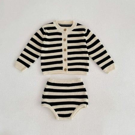 DancePeanut Baby Knitting Set Baby Boy Round Neck Striped Cotton Knit Romper Kids Cardigan Coat Lantern Shorts Two-piece Sweater Set
DancePeanut Baby Knitting Set Baby Boy Round Neck Striped Cotton Knit Romper Kids Cardigan Coat Lantern Shorts Two-piece Sweater Set