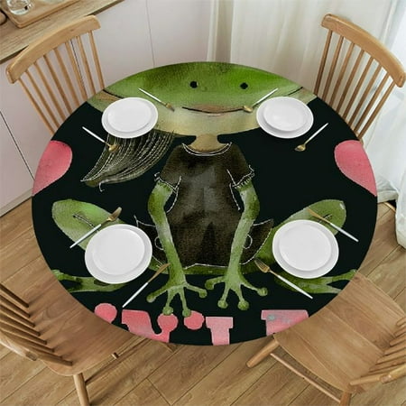 Patifu Frog Heart Girl Round Table Cover Stain Resistant Washable Indoor Outdoor Tablecloth Kitchen Dining Wedding Parties Picnic Farmhouse 100% Polyester Fiber 46-50
Patifu Frog Heart Girl Round Table Cover Stain Resistant Washable Indoor Outdoor Tablecloth Kitchen Dining Wedding Parties Picnic Farmhouse 100% Polyester Fiber 46-50