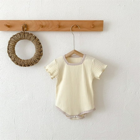 Hunpta Infant Newborn Baby Boys Girls Short Ruffled Sleeve Patchwork Ribbed Romper Bodysuit Outfits Clothes
Hunpta Infant Newborn Baby Boys Girls Short Ruffled Sleeve Patchwork Ribbed Romper Bodysuit Outfits Clothes