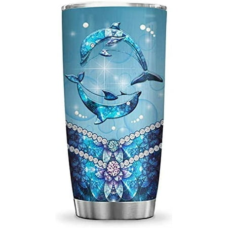 20oz Dolphin Gifts for Women - Gifts for Dolphin Lovers - Unique Birthday Gifts for Women Printed Jewelry Dolphin Tumbler Cup with Lid Double Wall Vacuum Insulated Travel Coffee Mug
20oz Dolphin Gifts for Women - Gifts for Dolphin Lovers - Unique Birthday Gifts for Women Printed Jewelry Dolphin Tumbler Cup with Lid Double Wall Vacuum Insulated Travel Coffee Mug